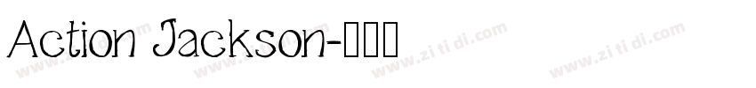 Action Jackson字体转换